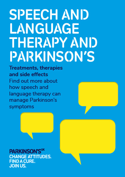 Speech and language therapy and Parkinson’s