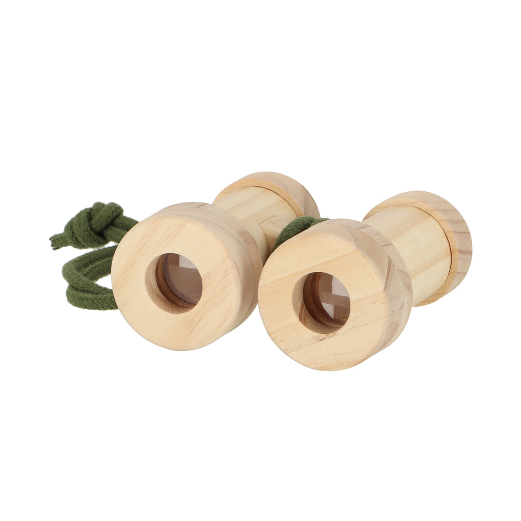 Eco-friendly children's wooden binoculars from our sustainable range