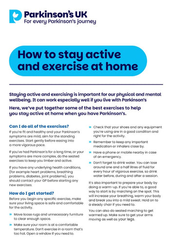 How to stay active and exercise at home