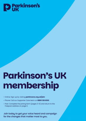 Parkinson's UK membership application form
