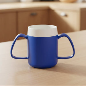 2 handled thermal mug