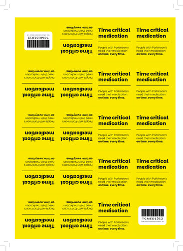 Time critical medication stickers - A5