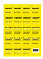 Time critical medication stickers - A4