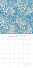 William Morris 2026 calendar
