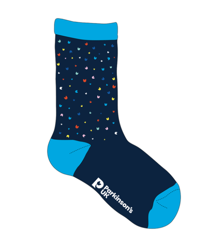 Parkinson's UK eco-friendly tulip design bamboo socks - 2 sizes
