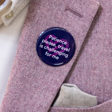 Trainline badge. Patience please, travel is challenging for me