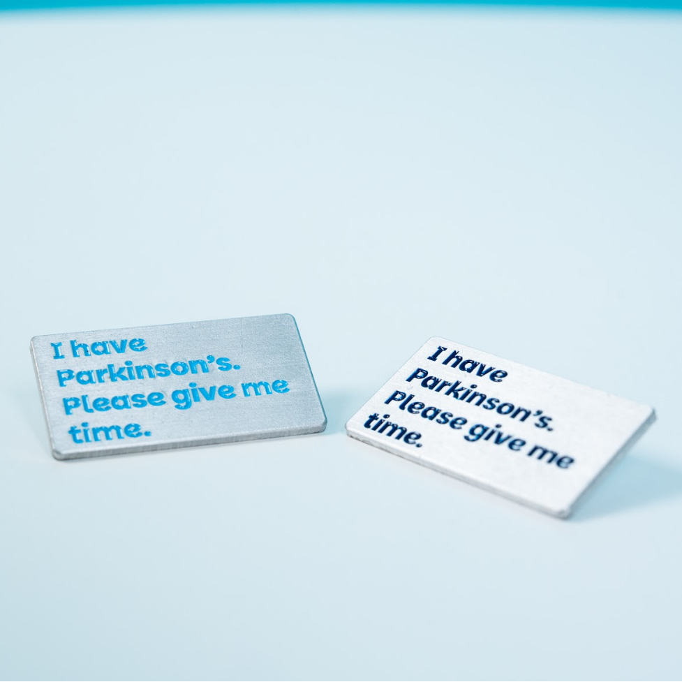 Parkinson's UK I have Parkinson's metal badge - pack of 2