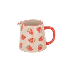 Strawberry milk jug