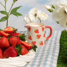 Strawberry milk jug