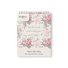 2027 Rose Flutter desk calendar