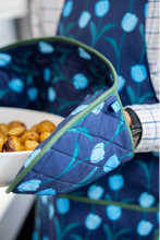 Chelsea tulip double oven glove - navy