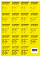 Emergency Department Get It On Time stickers (A4)
