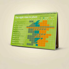Plantable A5 desk calendar - Veg and herb