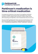 Parkinson's medication is time critical flyer