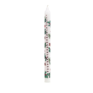 Holly and ivy Advent candle by Alison Gardiner (Slim)