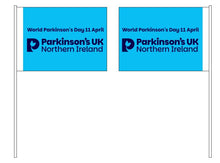 World Parkinson's Day hand held flags - 4 versions. Coming soon!