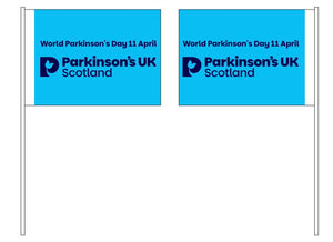 World Parkinson's Day hand held flags - 4 versions. Coming soon!