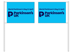 World Parkinson's Day hand held flags - 4 versions. Coming soon!