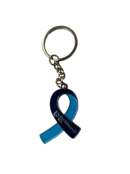 Parkinson's UK ribbon shape keyring