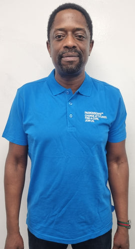 Parkinson's UK unisex polo shirt. Limited stock available