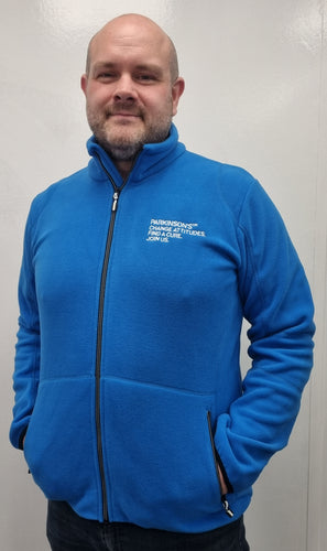 Parkinson's UK unisex lightweight fleece jacket. Limited stock available