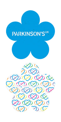 Parkinson's UK charity wedding and in celebration seed favours. Infinity heart design. Pack of 10. Black Friday promotion