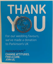 Parkinson's UK charity wedding favours - Love birds. Pack of 10.