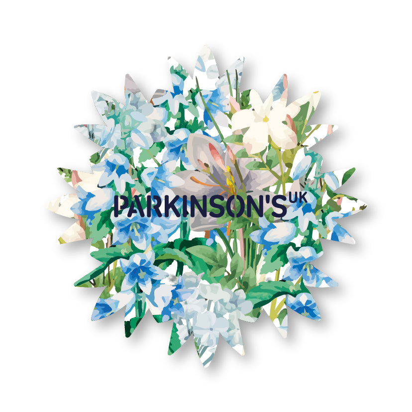 Parkinson's UK charity wedding and in celebration seed favours. Wildflower design. Pack of 10