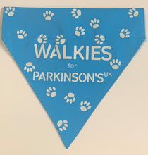 NEW! Parkinson's UK walkies dog bandana with white paw prints