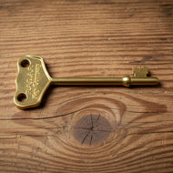 Brass radar key - Parkinson's shop