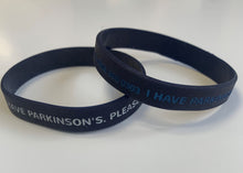 Parkinson's UK 'I have Parkinson's' wristband twin pack