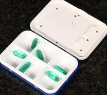 Vibrating pill box 6 compartment
