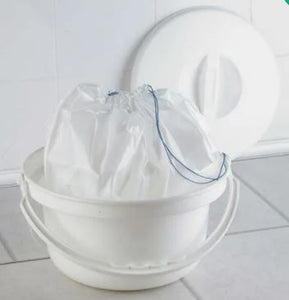 Disposable liners for woven commode