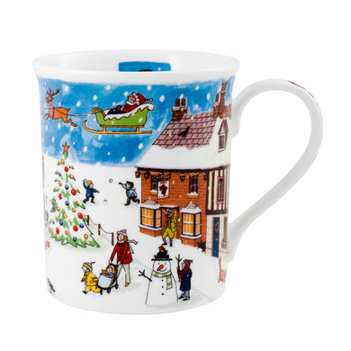 Christmas village mug by Alison Gardiner