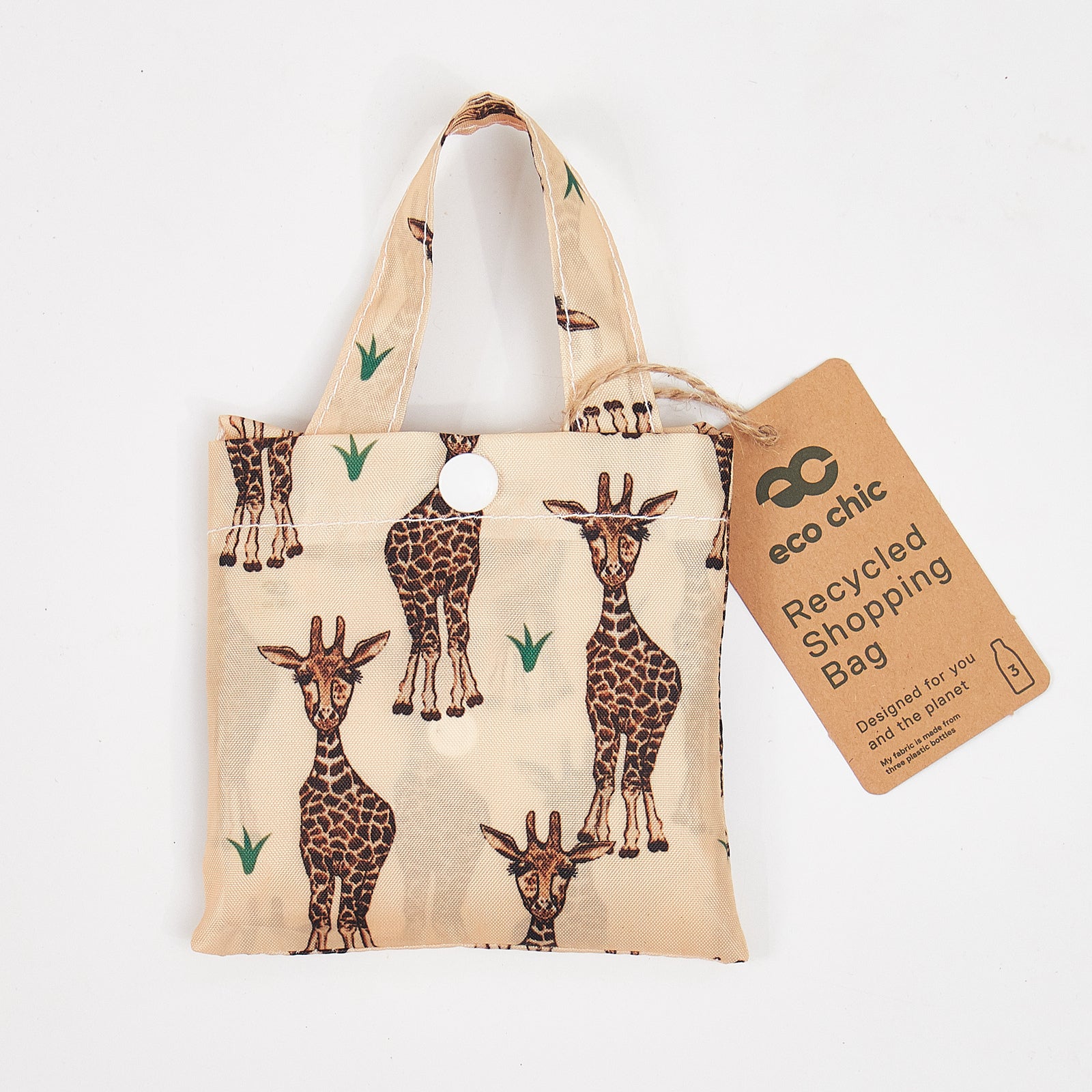 Zebra Recycled Plastic Bottles Foldaway Bag – fair2all