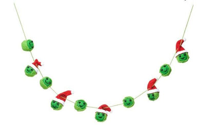 Christmas Brussels Sprouts felt bunting