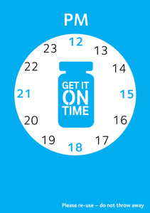 Get It On Time laminated clock flyer (A5) - Parkinson's shop